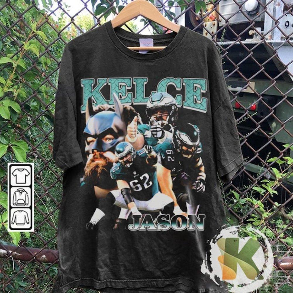 90S Graphic Style Jason Kelce T-Shirt, Jason Kelce Shirt, Oversize Shirt